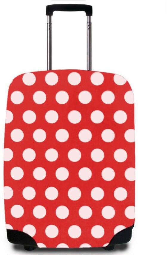 Obal na kufr CASEMATES Polkadot M - červená