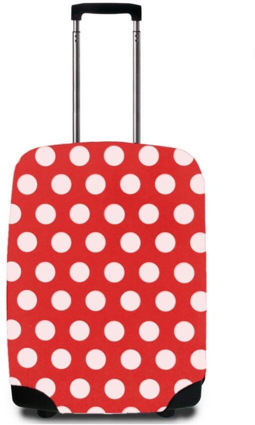 Obal na kufr CASEMATES Polkadot S - červená