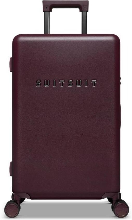 Plastový kufr SUITSUIT® Mystique Cherry Lacquer M - tmavě vínová