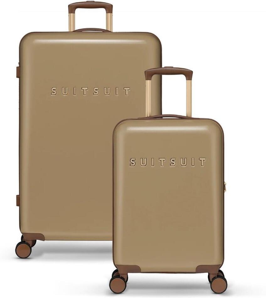 Sada cestovních kufrů SUITSUIT® Fab Seventies Cuban Sand 2 ks - hnědá