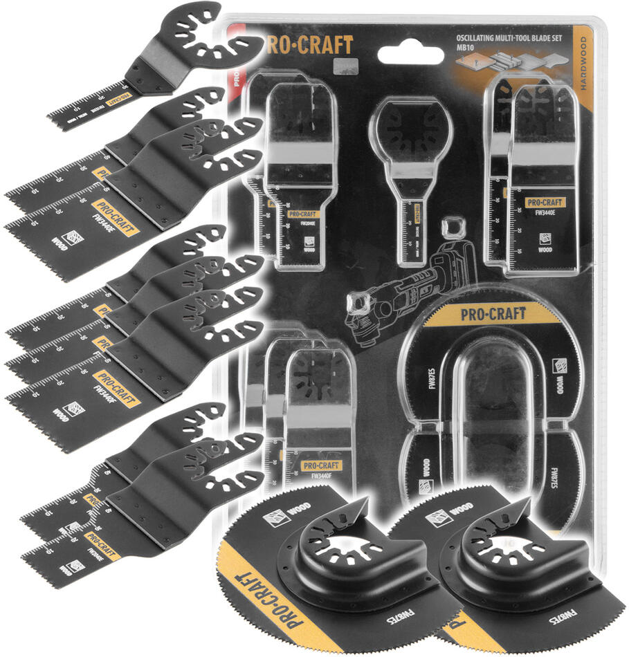 Sada nástavců pro multifunkční oscilační brusku Procraft MB10 / MB10