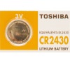 _BAT LITHIUM CR 2430 Toshiba