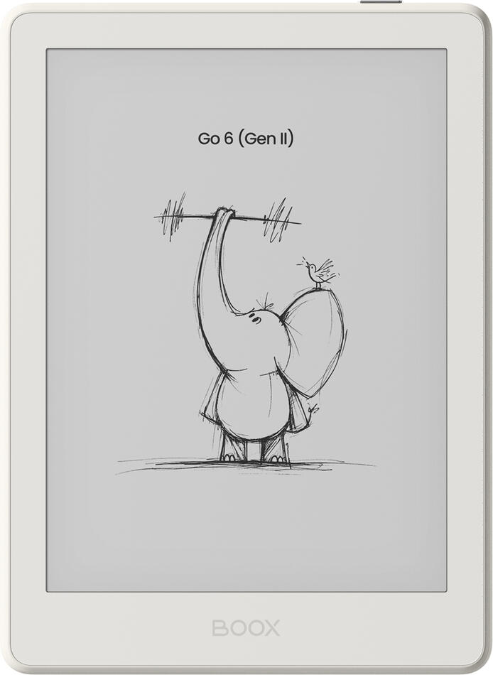 E-book ONYX BOOX GO 6 (Gen II), shell, 6" Carta 1300, 32GB, Bluetooth, Android 11, E-ink displej