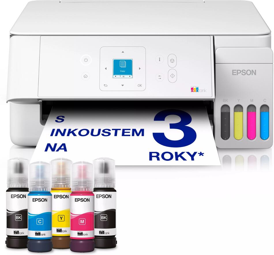 Epson EcoTank / L3366 / Tisk / Ink / A4 / LAN / WiFi / USB (C11CL63411)