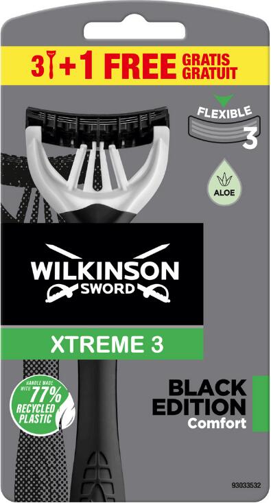 Wilkinson Sword wilkinson Xtreme3 Black Edition Comfort pánský 3+1 ks