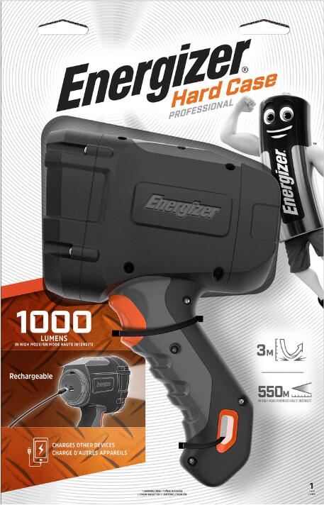 Pracovní svítilna Energizer Hard Case Professional Spot ACCU LED 1000lm Lithium-Ion - USB