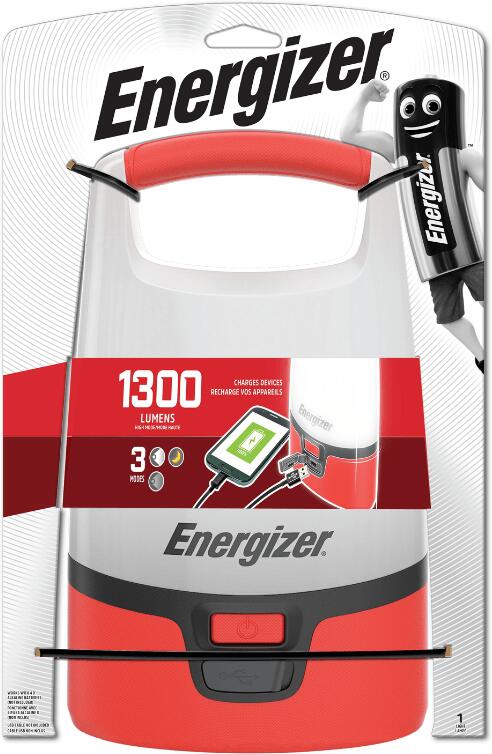 Kempingová svítilna Energizer USB Camping Lantern 1300lm 4xD