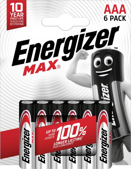 Baterie Energizer MAX AAA 6 ks