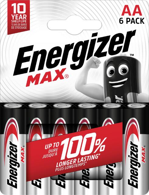 Baterie Energizer MAX AA 6 ks