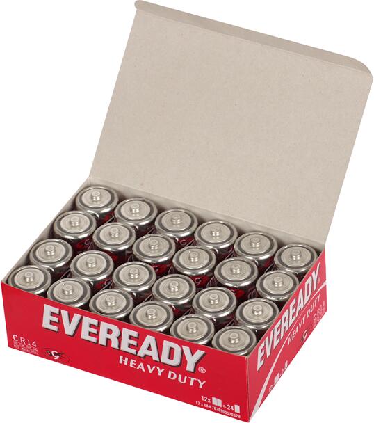 Energizer baterie Eveready (Wonder) C zinkochloridová baterie - 24 ks