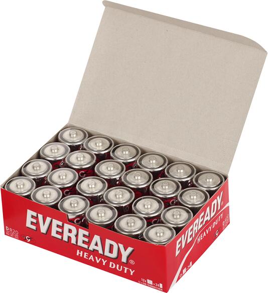 Energizer baterie Eveready (Wonder) D zinkochloridová baterie - 24 ks