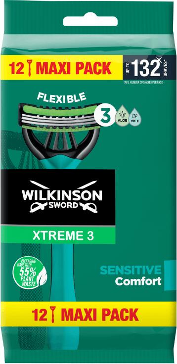 Wilkinson Sword holící strojek Wilkinson Xtreme3 Sensitive Comfort MAXI PACK 12 ks