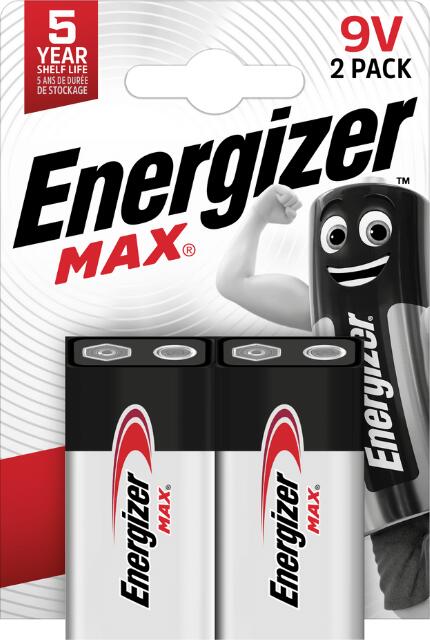 Baterie Energizer MAX 9V 2 ks