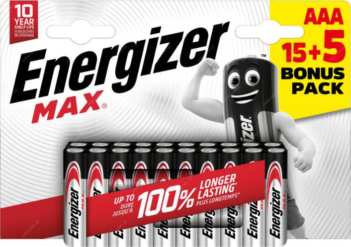 Baterie Energizer MAX AAA 15 + 5 ks