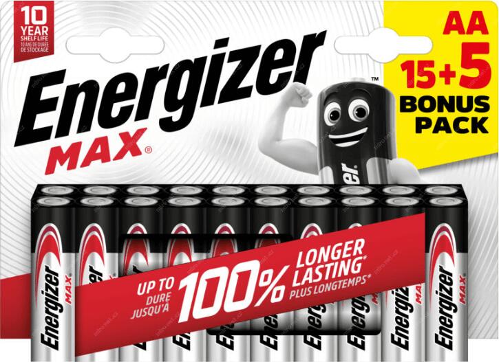 Baterie Energizer MAX AA 15 + 5 ks