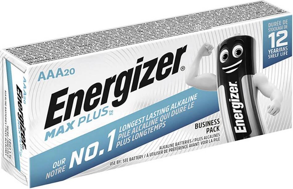 Baterie Energizer MAX PLUS AAA Industrial - 20 ks