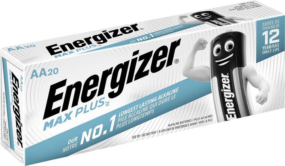 Baterie Energizer MAX PLUS AA Industrial - 20 ks