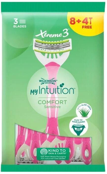 Wilkinson Sword holící strojek Wilkinson MY Intuition Comfort Sensitive 8+4 ks