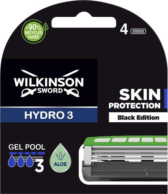 Wilkinson Sword náhradní hlavice Wilkinson Hydro 3 Black Edition - 4 ks
