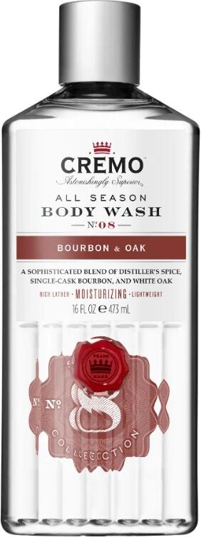 CREMO - Sprchový gel pro muže s vůní BOURBON & OAK 473ml