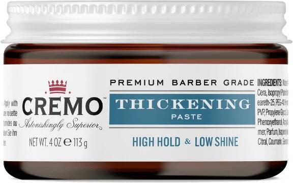 CREMO - Stylingová pasta na vlasy HIGH HOLD & LOW SHINE 113 g