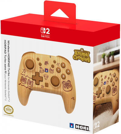 SWITCH 2 Wireless HORIPAD Turbo Wood Brown