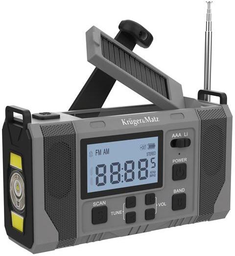 Rádio KRUGER & MATZ KM0838 solární KRUGERMATZ