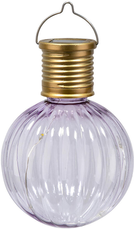 M.A.T. GROUP lampa solární pr. 8,5cm v.11,2cm, 4LED, kov/PH FI sv.