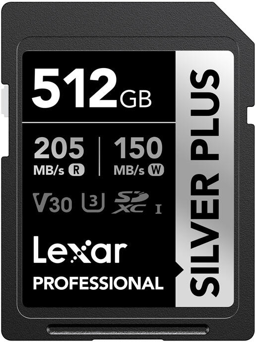 Paměťová karta Lexar Professional SILVER PLUS SDXC 512GB