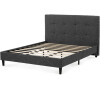 Dvoulůžková postel, látka, šedá, BED-M160 GREY2 Autronic