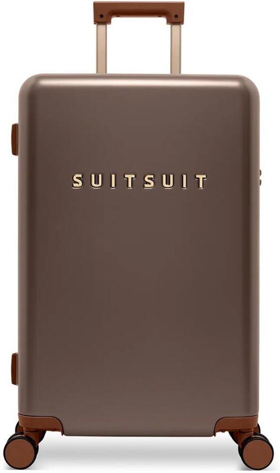 Plastový kufr SUITSUIT® Serenity Chocolate Brown M - hnědá