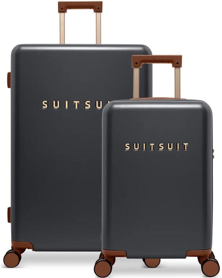 Sada cestovních kufrů SUITSUIT® Serenity Black Olive 2 ks - černá