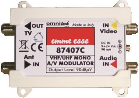 Anténní modulátor AV/PLL VHF-UHF 90dB EMME ESSE