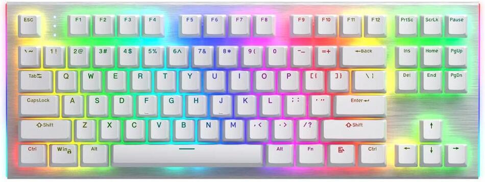 Herní klávesnice HATOR Gravity X TKL White, US