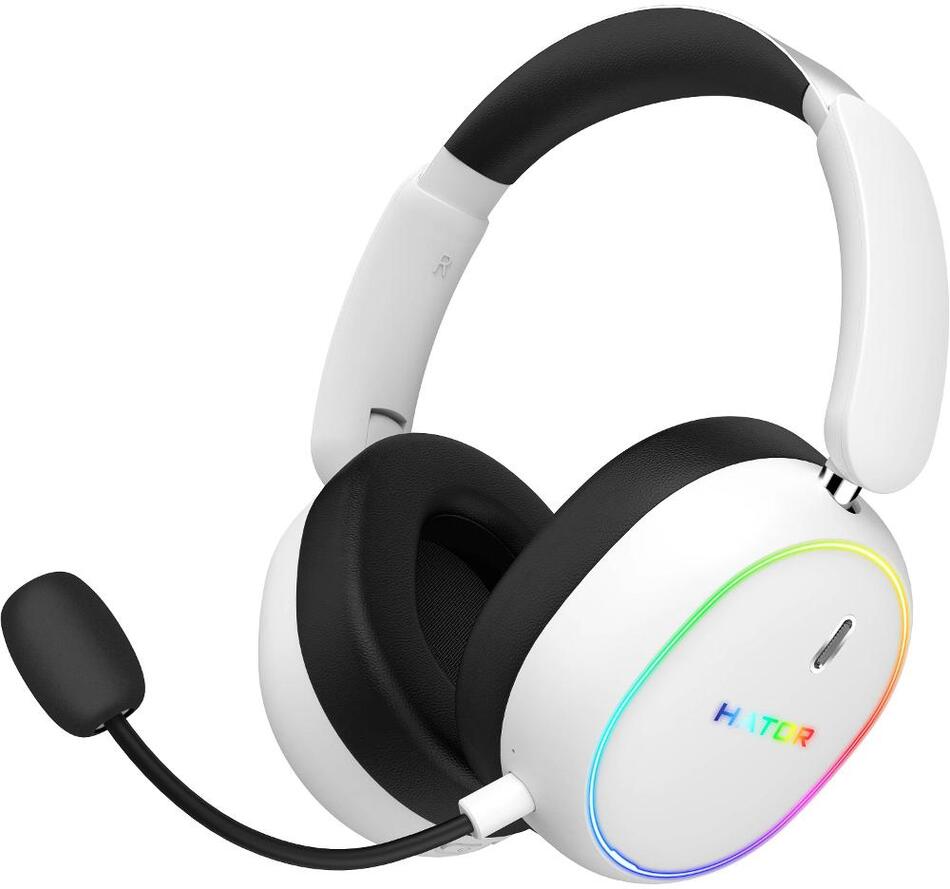 Herní sluchátka HATOR PHOENIX 2 Wireless White