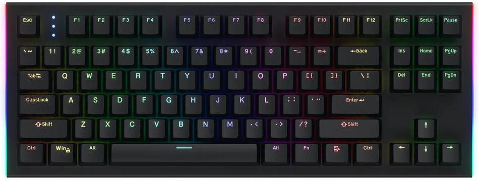 Herní klávesnice HATOR Gravity X TKL Black, US