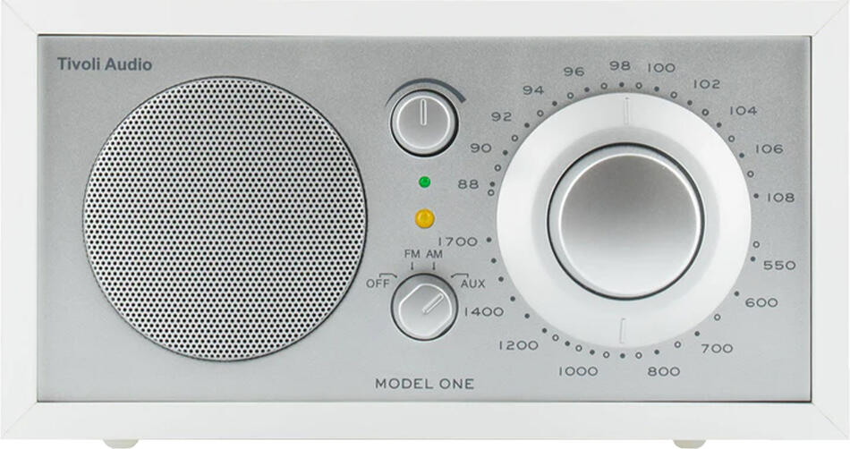 Tivoli Audio Model One - AM/FM Rádio , bílý/stříbrný