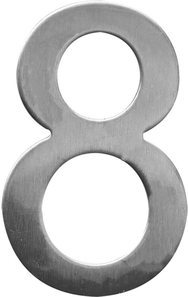 číslo domovní STAR č.8 75mm nerez