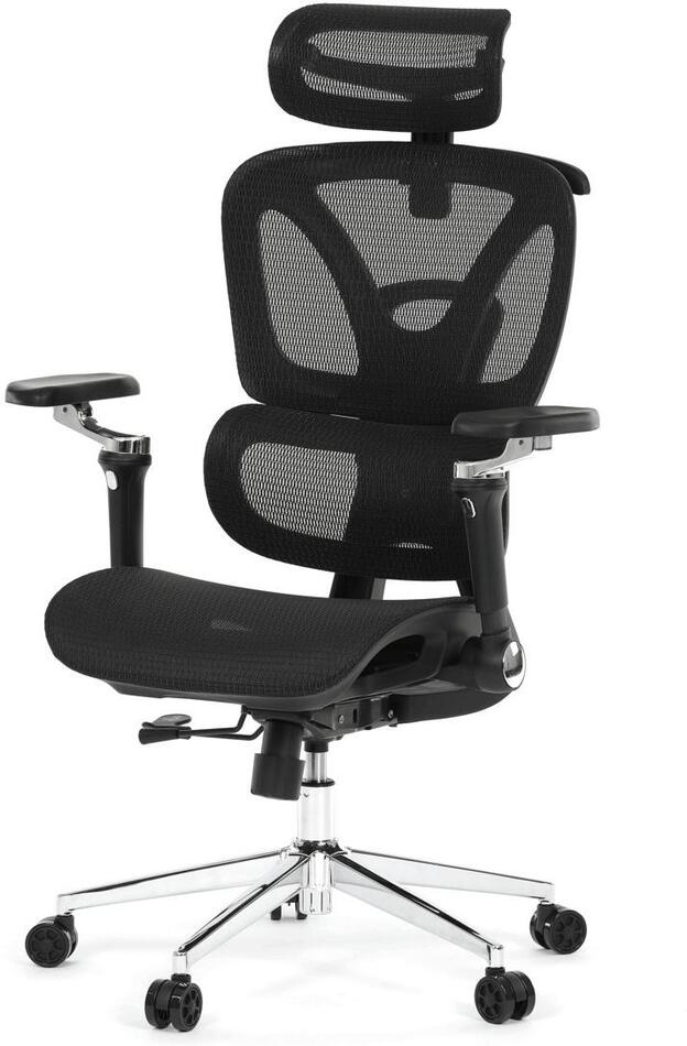 Kancelářská židle, synchronní mechanismus, černá síťovina, KA-B2361 BK Autronic