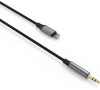 Audio kabel FIXED Link Lightning na 3,5mm jack, 1.5m, space gray