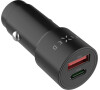 Autonabíječka FIXED s USB-C a USB-A výstupem, podpora PD 3.0, 63W, černá