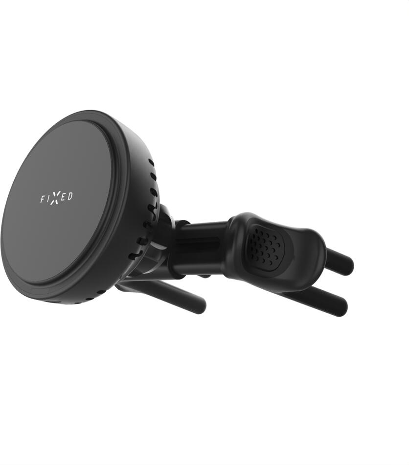 FIXED držák MagCool s bezdrátovým nabíjením s nohou s úchytem do kulaté ventilace