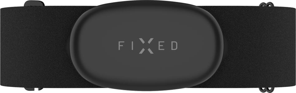 Hrudní pás s měřením srdečního tepu FIXED Pulse Dual, HR+HRV měření, černý