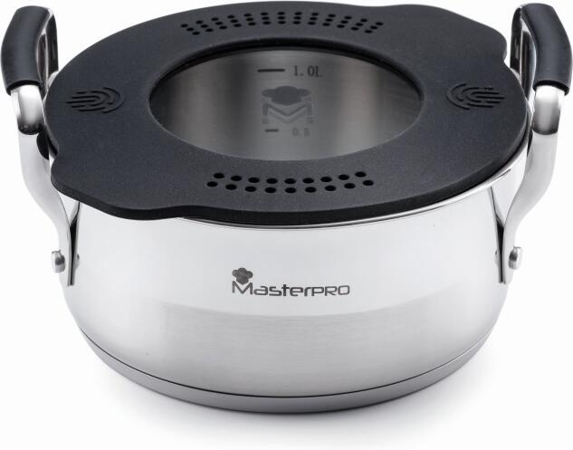 MASTERPRO Hrnec s víkem SMART 16 cm nerez BGEU-3777