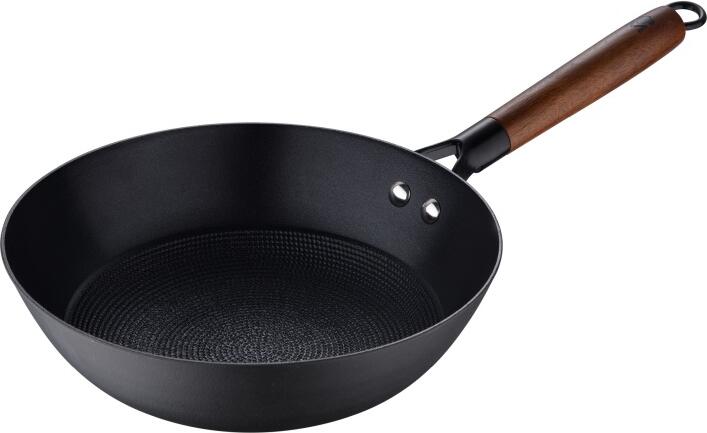 MASTERPRO Pánev WOK železná ODIN 24 cm černá BGMP-3818