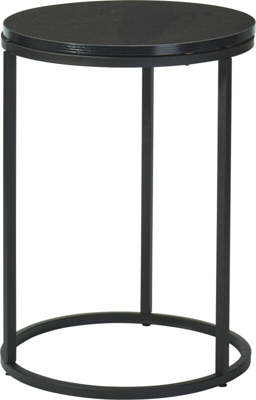 H & S COLLECTION Odkládací stolek sada 2 ks černá 40+50 cm KO-KR8200410