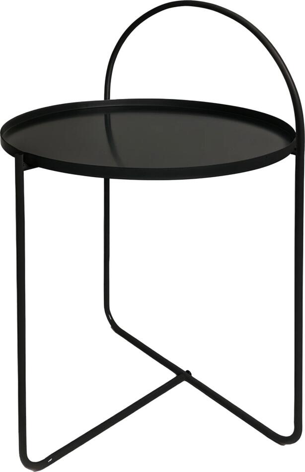 H & S COLLECTION Stolek odkládací kov 65 cm černá KO-DD1001550