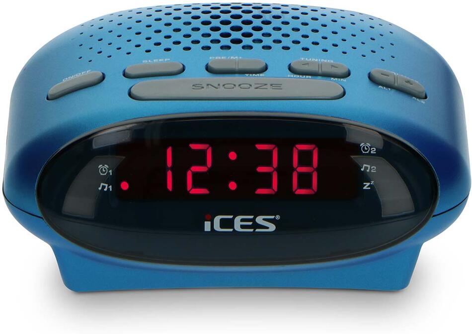 Rádio s hodinami Modrá iCES ICR-210 BLUE