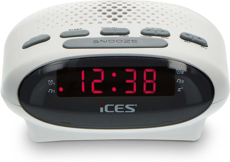Rádio s hodinami Bílé iCES ICR-210 WHITE