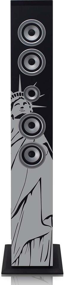 Speakertower s Bluetooth®, PLL FM rádiem, USB a SD přehrávačem iCES IBT-6 LIBERTY